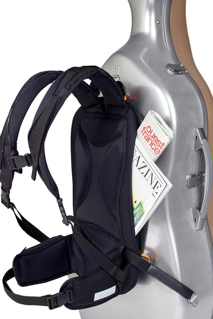 MOCHILA ERGONÔMICA PARA ESTOJO DE VIOLONCELO - Preto - Imagem 3