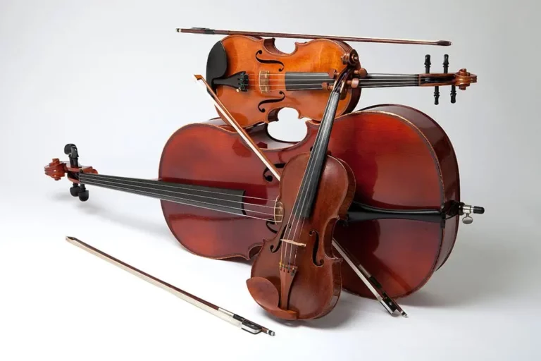 Foto de instrumentos de corda, para ilustrar esta categoria de estojos para instrumentos de corda.
